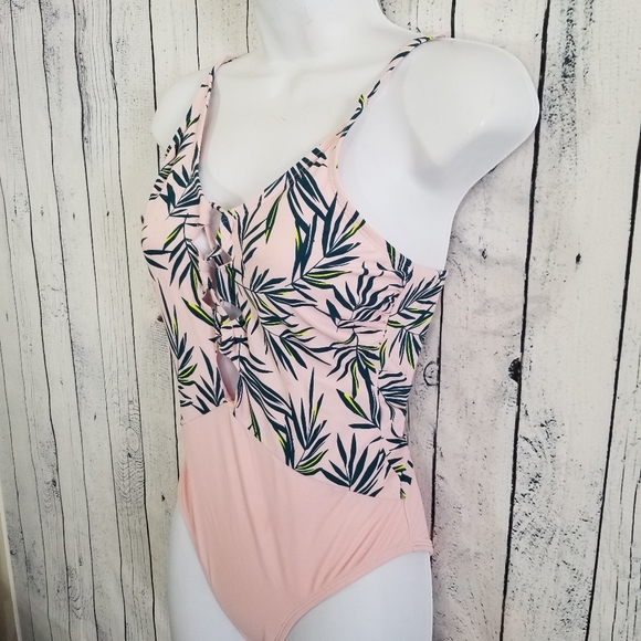 Pink & Palm Swim One Piece NWOT - Picture 6 of 8